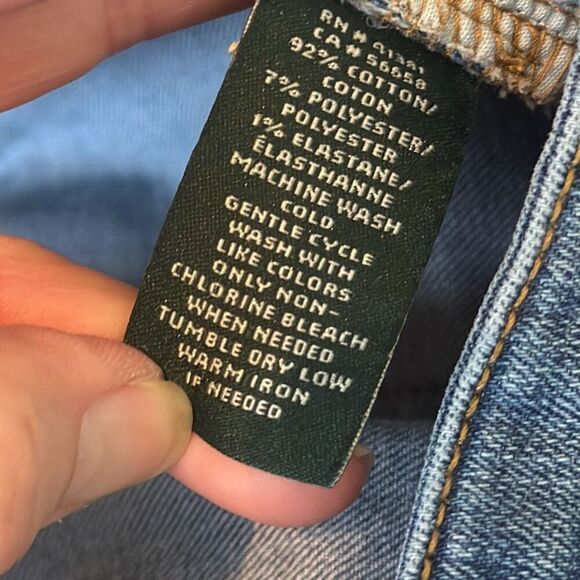 Lauren Ralph Lauren Womens Modern Straight Curvy Jeans size 12 ALTERED - Picture 8 of 16